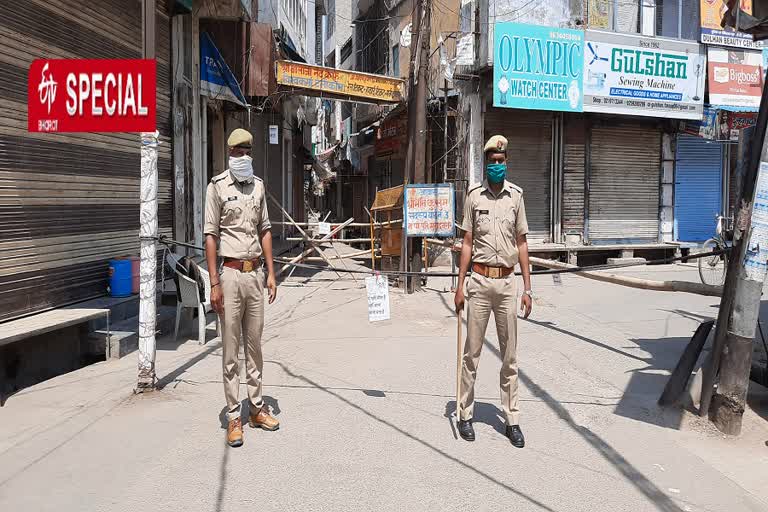 A day before Ramadan, markets of Muradnagar are deserted during the corona