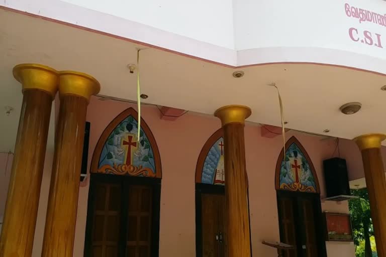 palm leaf fresh after twenty days in kanyakumari church