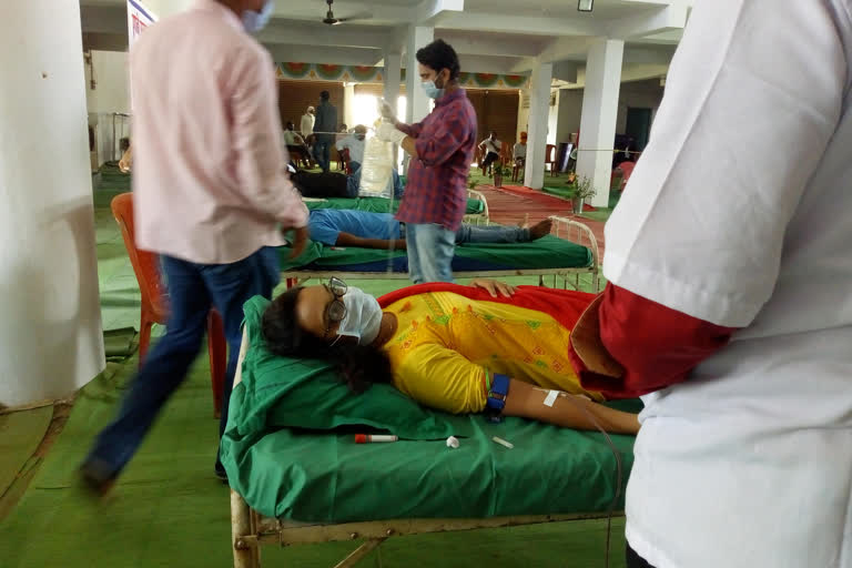 Blood donation camp in Chimur, Chandrapur