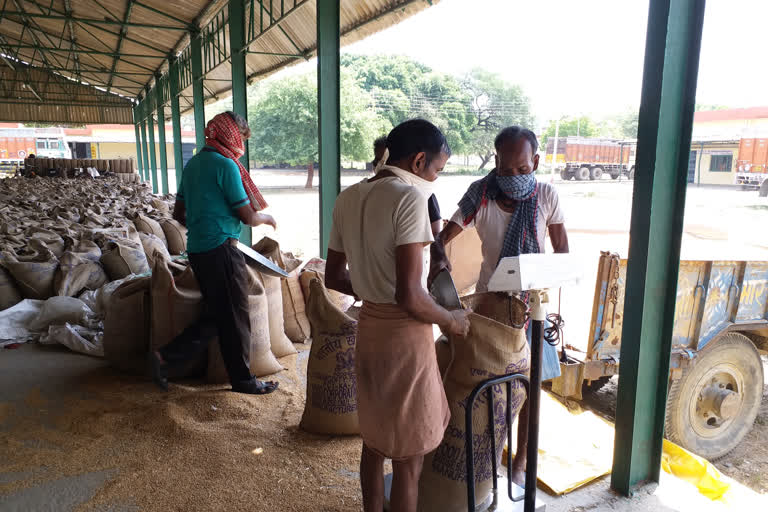 sack shortage at wheat purchasing