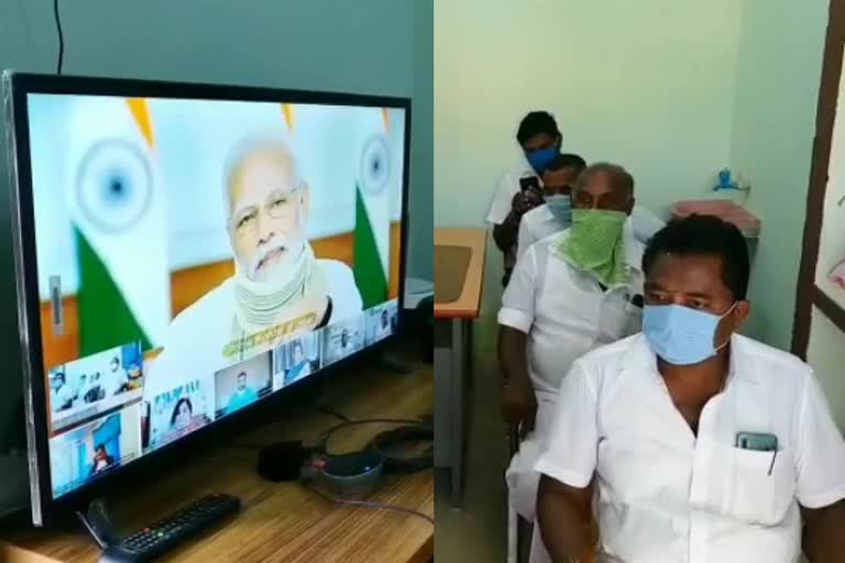 pm modi speech with panchayat members in salem tamil news