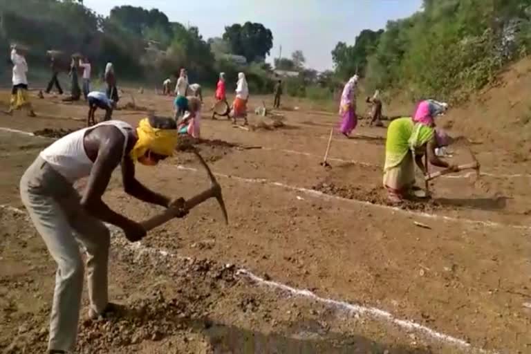 mgnrega work in durg