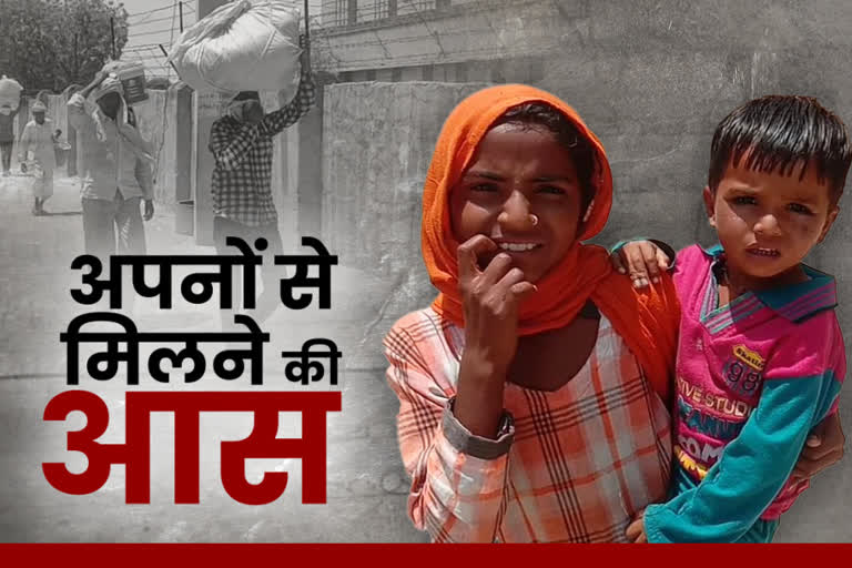 churu news  sardarsahar news  laborers going from jodhpur  jodhpur to haryana narrated  labor agony