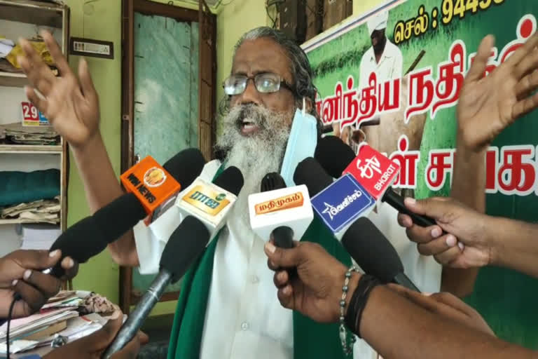 செய்தியாளர்களை சந்தித்த அய்யாக்கண்ணு