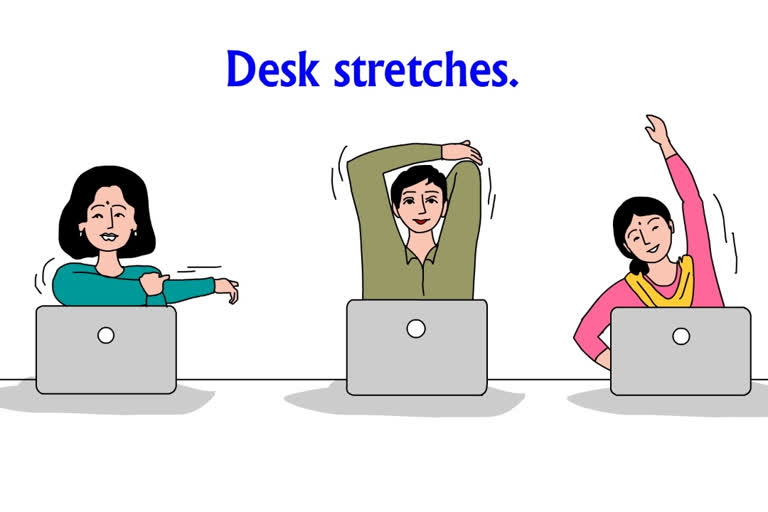 3 Desk stretches you can do while working from home