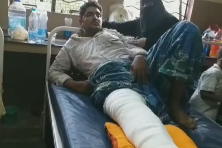 'hyderabad: one injured due to policy violation'