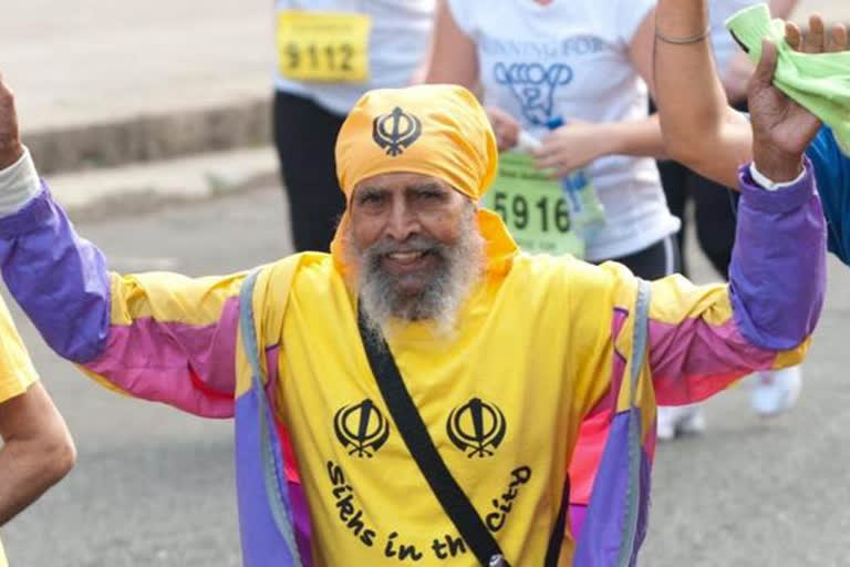 Marathon veteran Amrik Singh