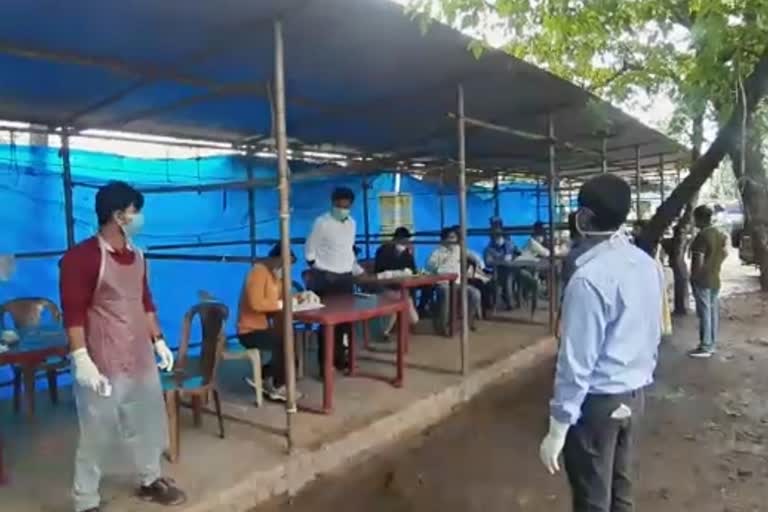 Health department check up all the inter district passenger at Moran