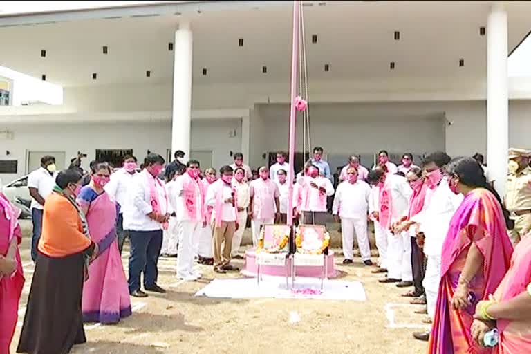 trs foundation day celebrations in khammam