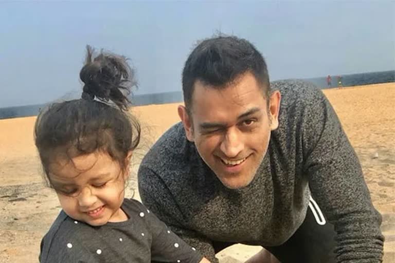 MS Dhoni takes daughter Ziva for a bike ride inside Ranchi farmhouse