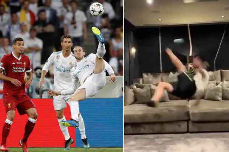 WATCH: Real Madrid star Bale recreates UCL final bicycle kick goal as part of '2.6 Challenge'