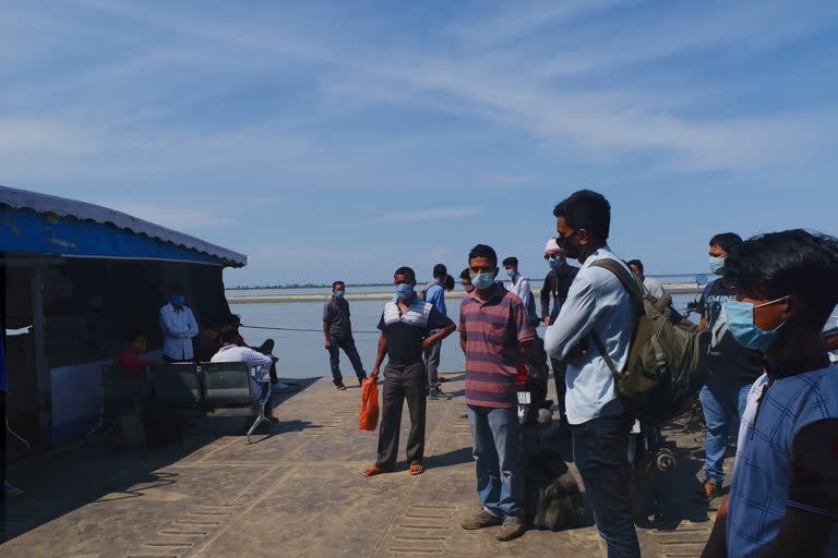 jorhat-majuli ferry service at nimatighat