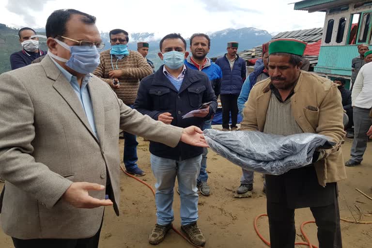 Education minister visited  Dugyani village in rohru