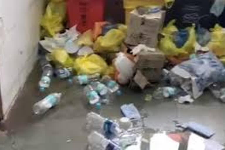 Garbage Mounds Seen In UP COVID-19 Hospital