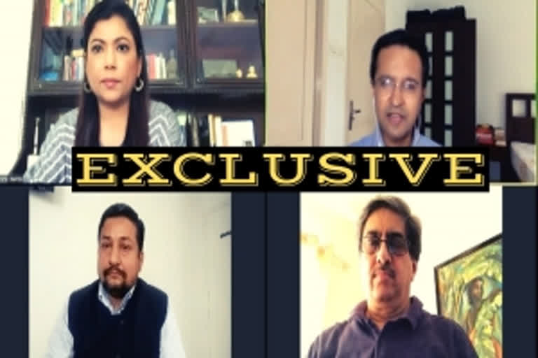 Smita Sharma  Gautam Bambawale  Ananth Krishnan  Krishnanand Tripathi  COVID-19 Pandemic  China  ETV Bharat Exclusive  ഉത്തരവാദിത്തx  കൊവിഡ് 19  സീനിയർ ജേണലിസ്റ്റ്  ആഗോള തലത്തിൽ  മാറ്റങ്ങൾ ചർച്ച ചെയ്തു..  വിദേശ നേരിട്ടുള്ള നിക്ഷേപം