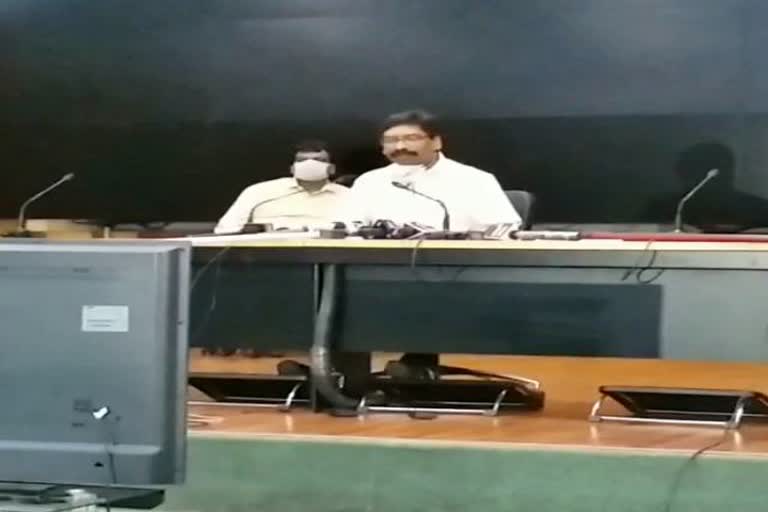 CM Hemant Soren held a press conference in ranchi