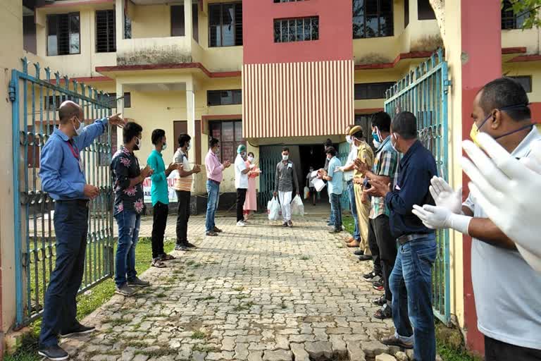 Family got release from Quarantine center at Hailakandi