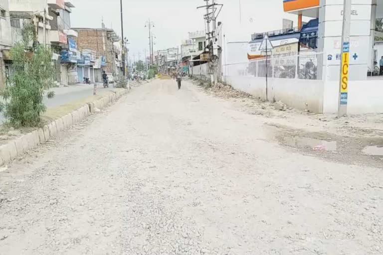 road construction work  started from pipli to university third gate in kurukshetra