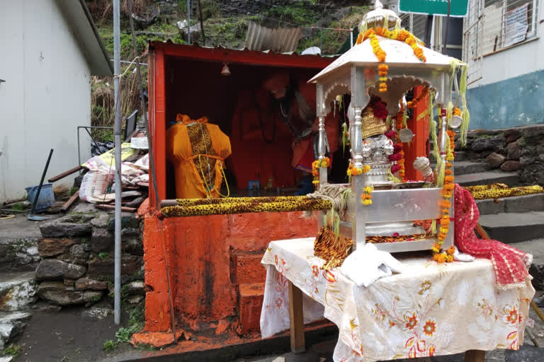 Kedarnath Temple being decorated as its portals will  open tomorrow.