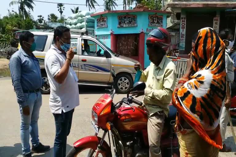 without mask challan in brhamagiri by district administration