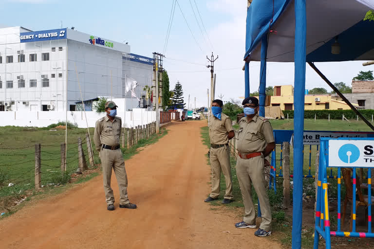 police camp in bolpur covid hospital