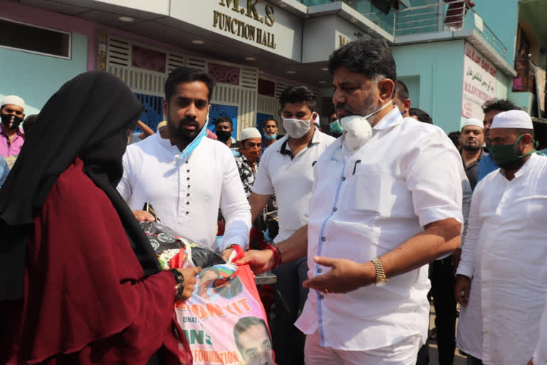 Food kit distributed by kpcc president DKS