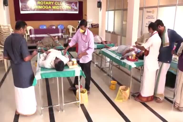 shimogha blood donation news