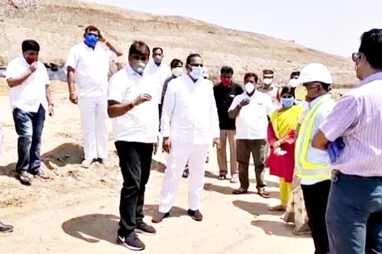 minister mallareddy visit jawahar nagar dumping yard works