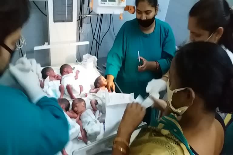 woman gave birth 5 children in barabanki