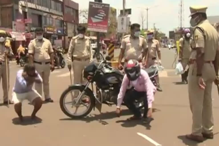 bider police take a charge on those who violated lockdown in city