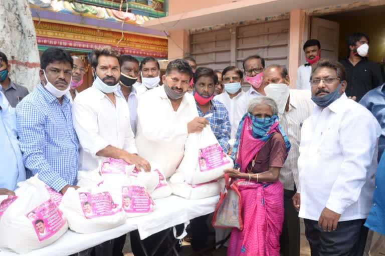 musheerabad mla muta gopal groceries distribution