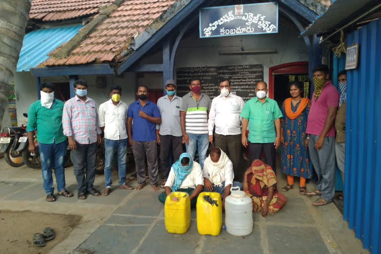 liqucor making person arrested in anatapur dst