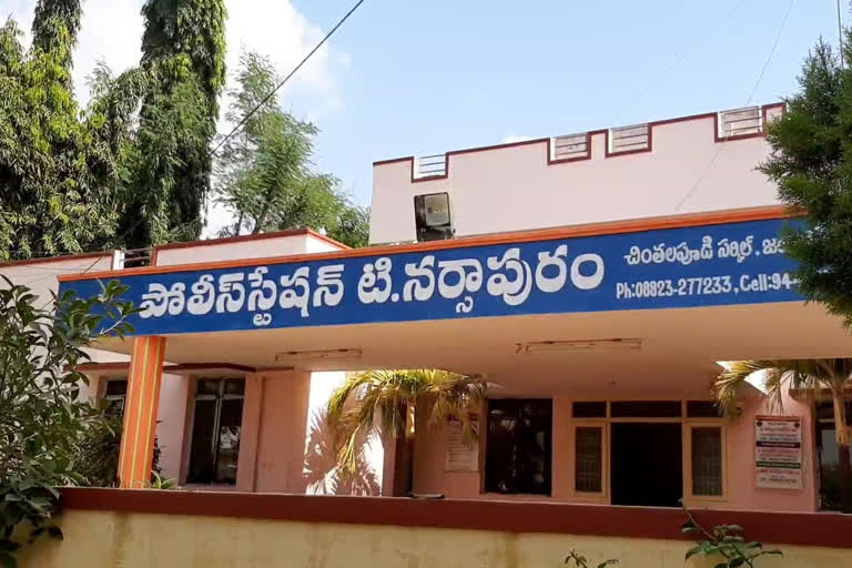 Quarrel over land  in allamcharla village west godavari district