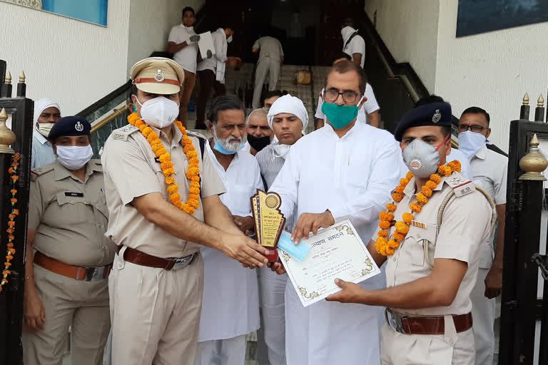 Youth Welfare Organization honored Police Department in Bhiwani