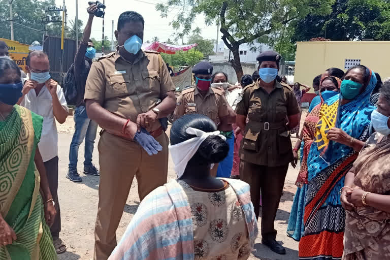 erode people were protesting for state relief is not enough