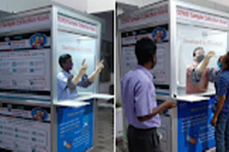 Walk-in sample collection kiosk for COVID-19 test developed by ITI in Odisha