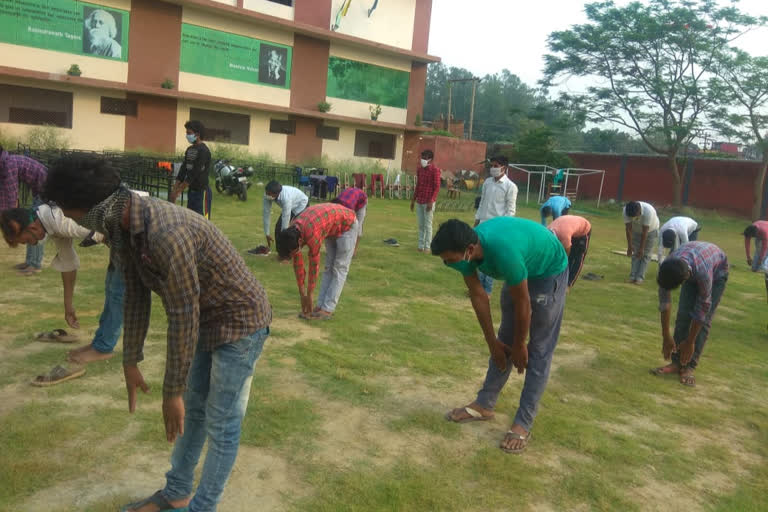 yoga practice in quarantine centers