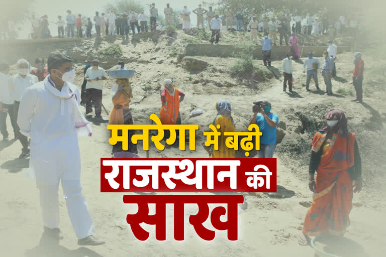 राजस्थान में मनरेगा श्रमिकों की स्थिति,  Rajasthan's second place in mgnrega