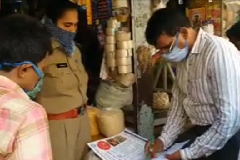 officers rids on shops in cadapa