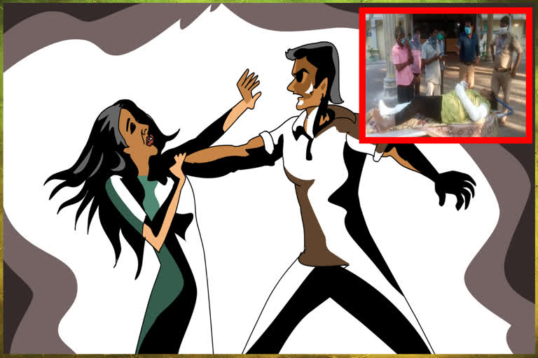 husband-attacks-his-wife-in-tirupathi-rural