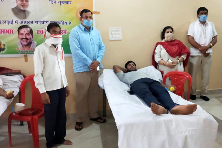 Blood donation camp organized