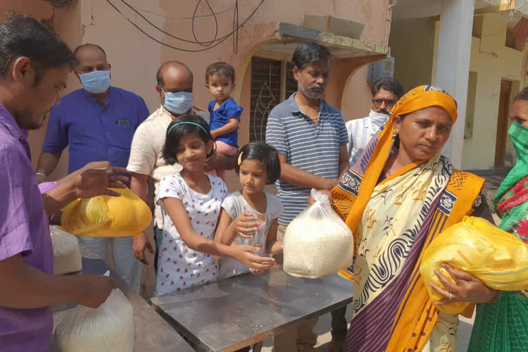 Distribution of food grains