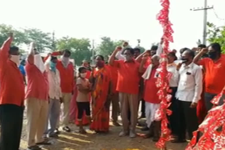 MAY DAY CELEBRATIONS IN MIRYALAGUDA