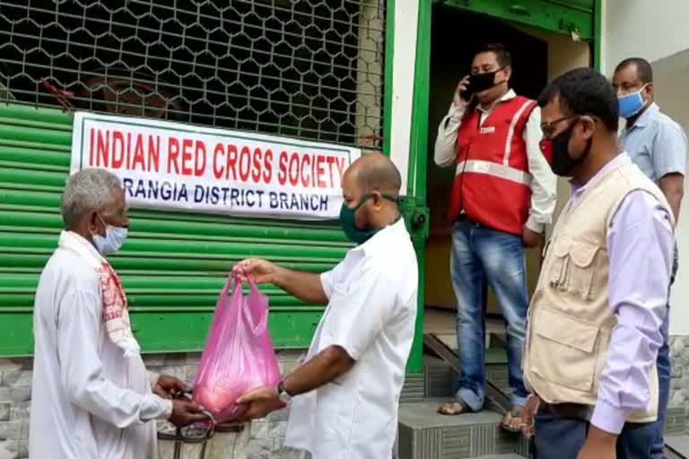 ৰঙিয়াত আৰ্তজনৰ কাষত ইণ্ডিয়ান ৰেডক্ৰছ চ’ছাইটি