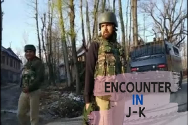 encounter in JK  Encounter in Pulwama  Pulwama encounter  ജമ്മു കശ്മീർ  സുരക്ഷാ സേനയും തീവ്രവാദികളും തമ്മിൽ ഏറ്റുമുട്ടൽ  പുൽവാമ