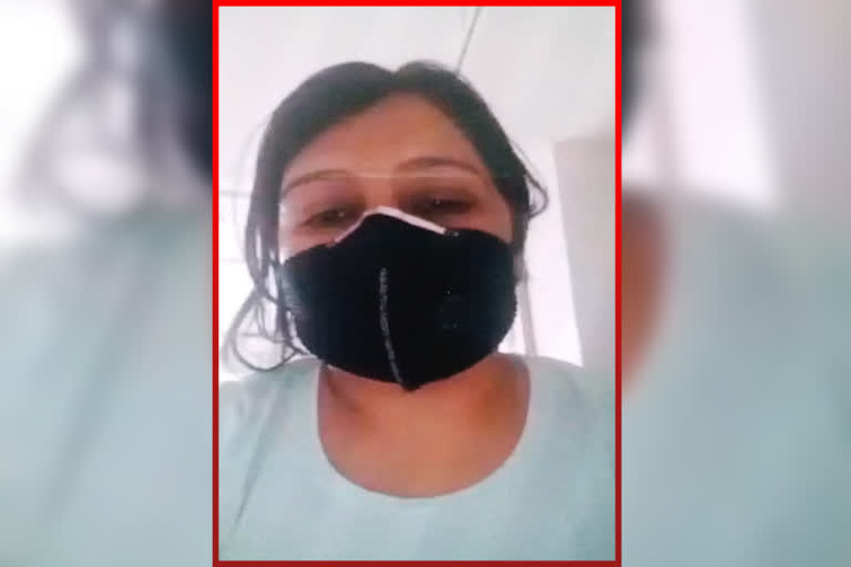 Corona positive nurse's serious accusations on administration of Gurugram by Video Viral