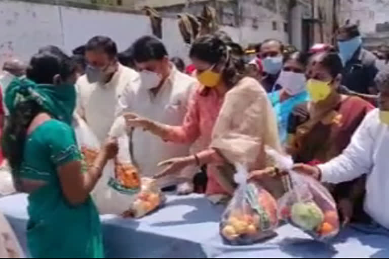 groceries distribution at ambarpet in hyderabad