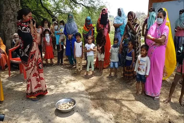 Big carelessness in Anganwadi center