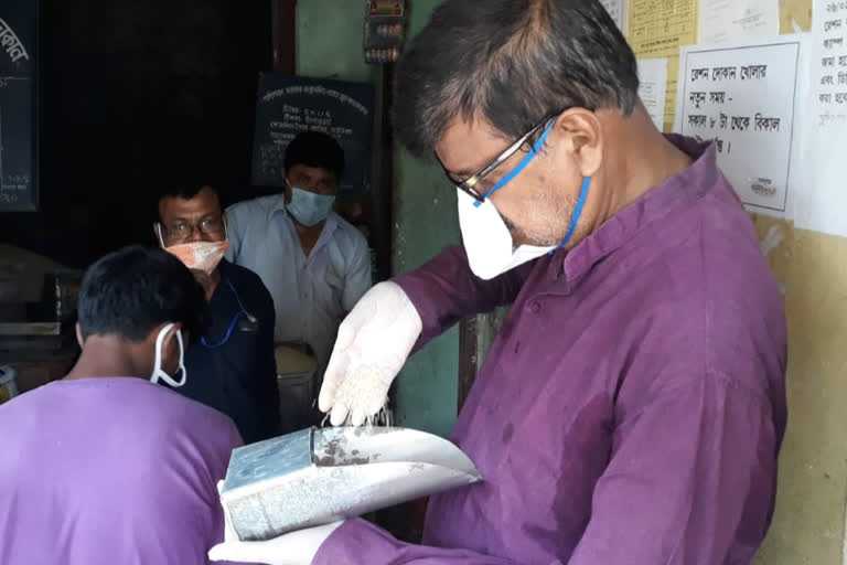 north bengal development minister rabindranath ghosh went on inspection to the ration stores in coochbehar