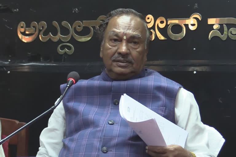 Minister KS Eshwarappa